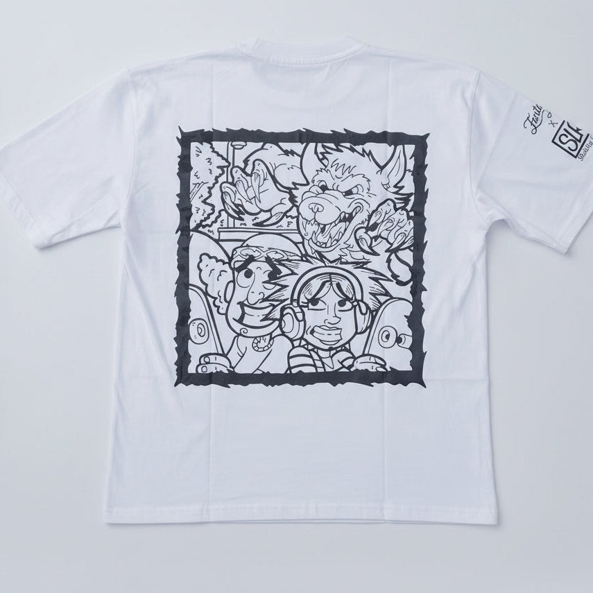 Fantasy Lyfe x sketchy la rue Wolfie tee